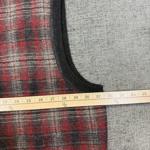 Vtg 90's Polo Sport Ralph Lauren Lambswool Sweater Vest Red Plaid Men's Large - Picture 6 of 6